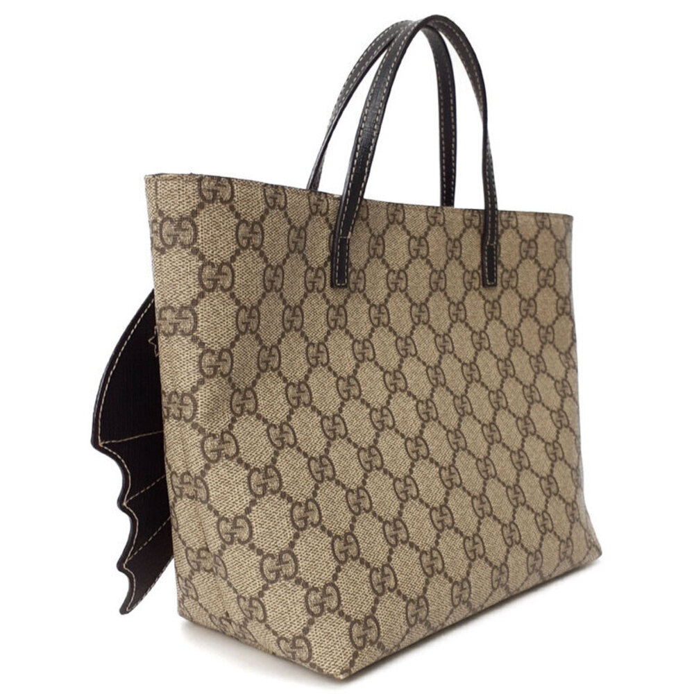 GUCCI GG Supreme Bat Tote Bag Handbag Brown - Picture 2 of 9